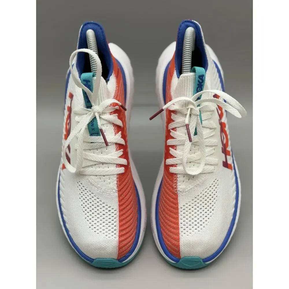 HOKA Womens Carbon X 3 'White Flame' Running Shoes Size-7B